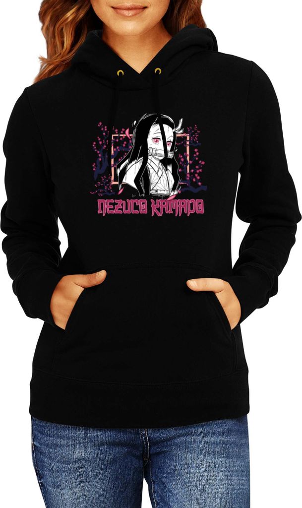 Damen Kapuzenpullover Japan Manga Anime Comics Animation Demon Anime Slayer 15, Lady L / Schwarz