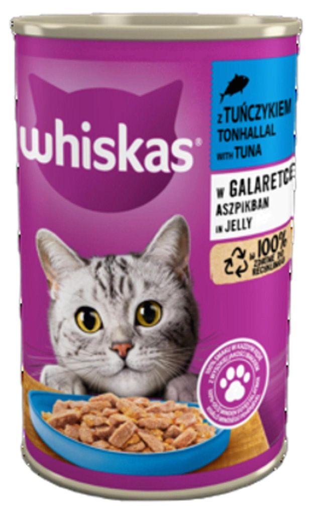 Whiskas Adult Für Katzen Thunfisch In Gallarette 400G Produktbild 