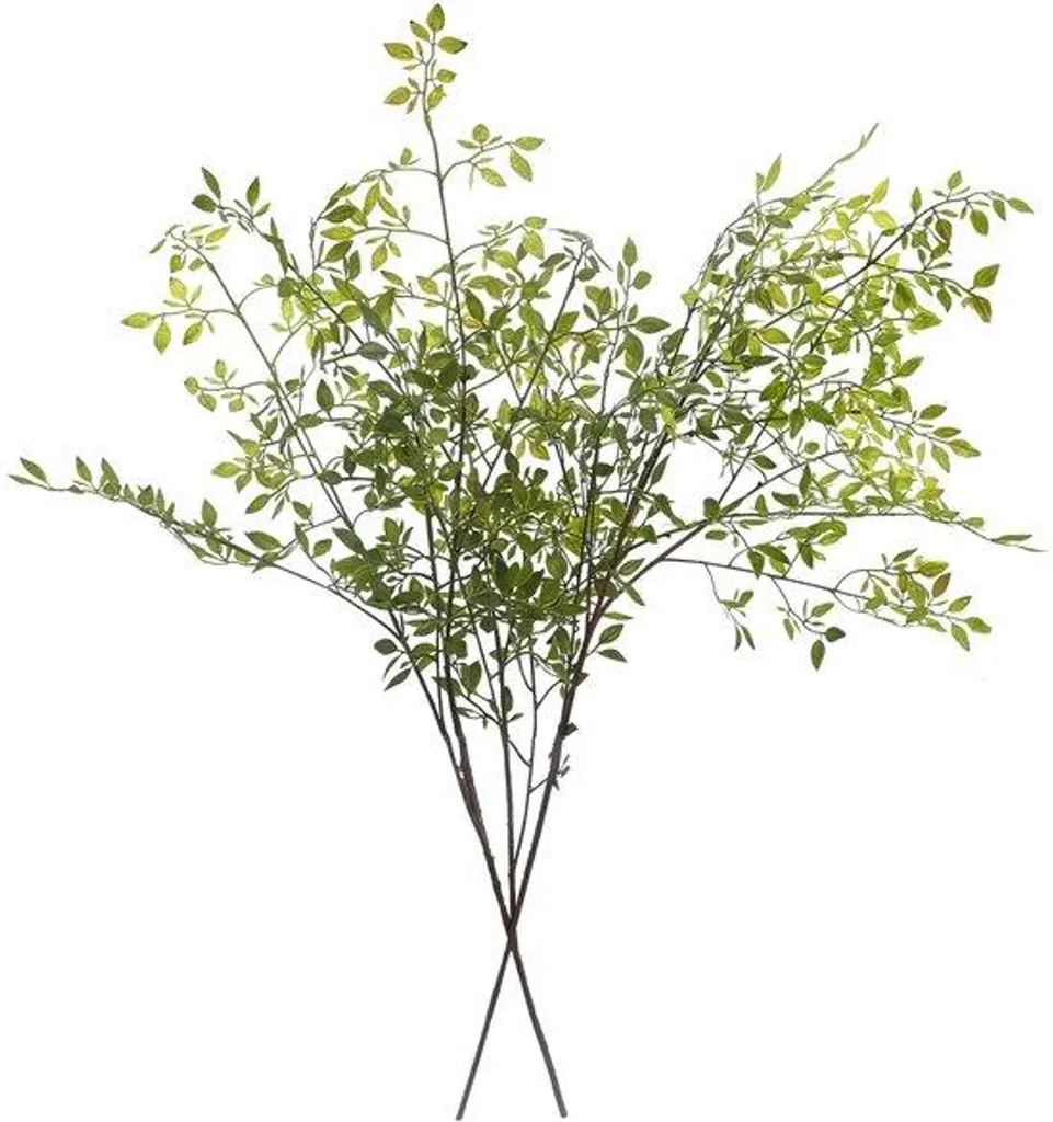 Feuillage artificiel décoratif lot de 2 tiges vertes 109 cm haute qualité