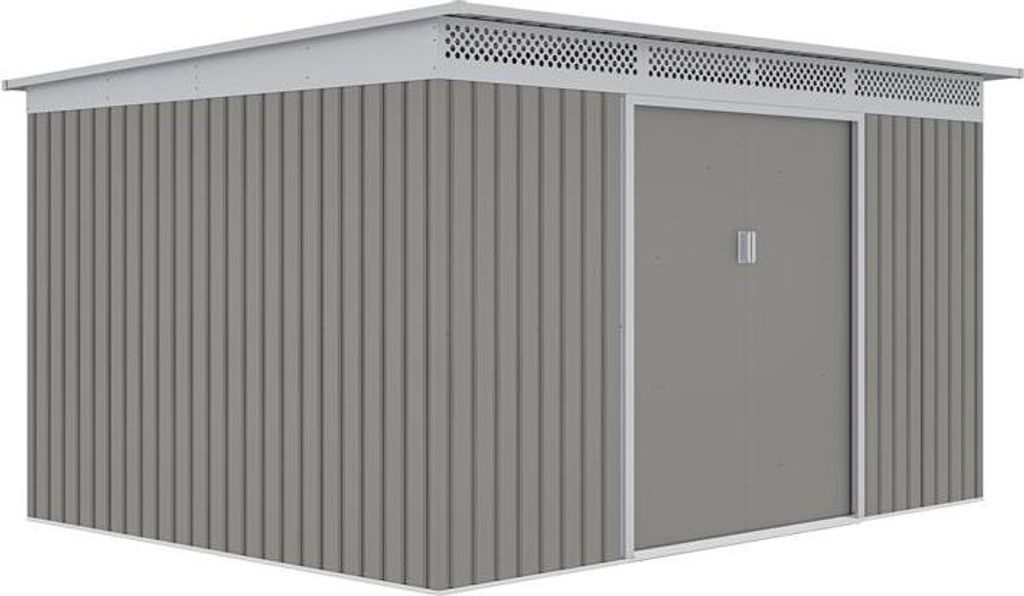 Gartenhaus G21 GRAH 915 - 340 x 269 cm, grau metallic