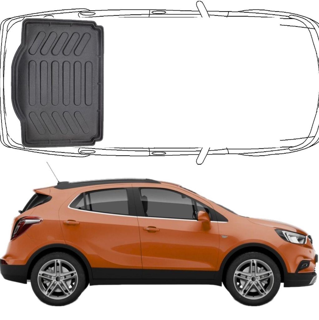 Trimak Kofferraumwanne kompatibel mit Opel Mokka A (2012 - 2019) Kofferraummatte