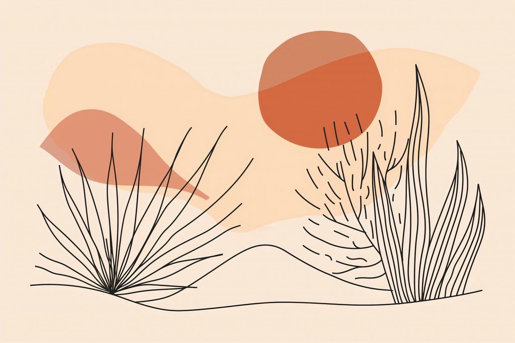 Plakat 30x20cm Weiche Pflanzenwelt