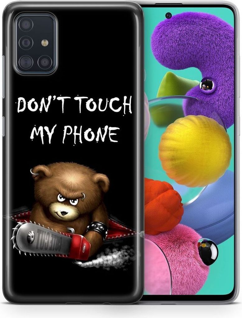 Handyhülle Schutzhülle für Huawei P20 Pro Case Cover Tasche Bumper Etuis TPU, Modell:Huawei P20 Pro, Motiv auswählen:Dont Touch My Phone Bär S...