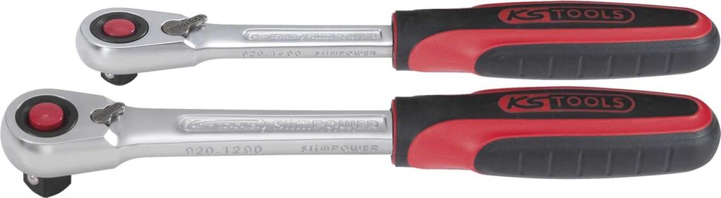 KS Tools SlimPOWER Jeu de cliquets réversibles, 2 pces1/4 Image du produit 