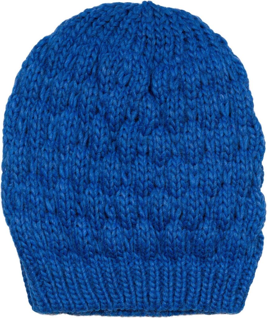 styleBREAKER Damen Strick Beanie Mütze mit Bubblemuster, Einfarbige Winter, Raspberry Pattern Strickmütze 04024193