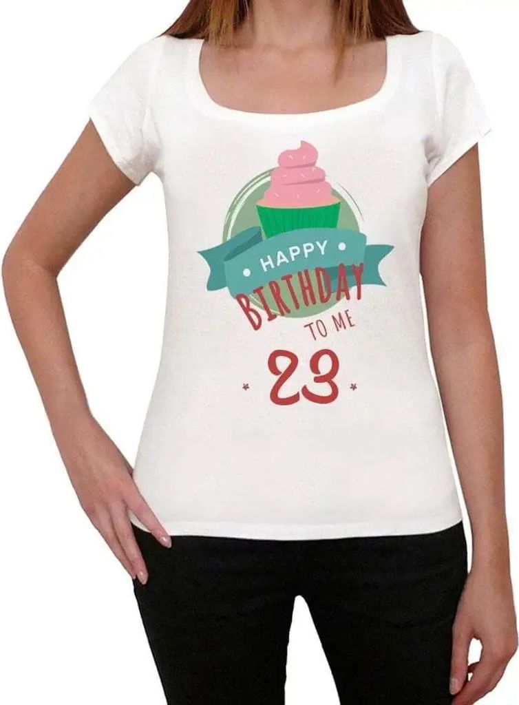 Damen Grafik T-Shirt Alles Gute zum Geburtstag für mich 23 – Happy Birthday to Me 23 – Geschenk 23. Geburtstag Jahrestag 23 Jahre Jubiläum 23...