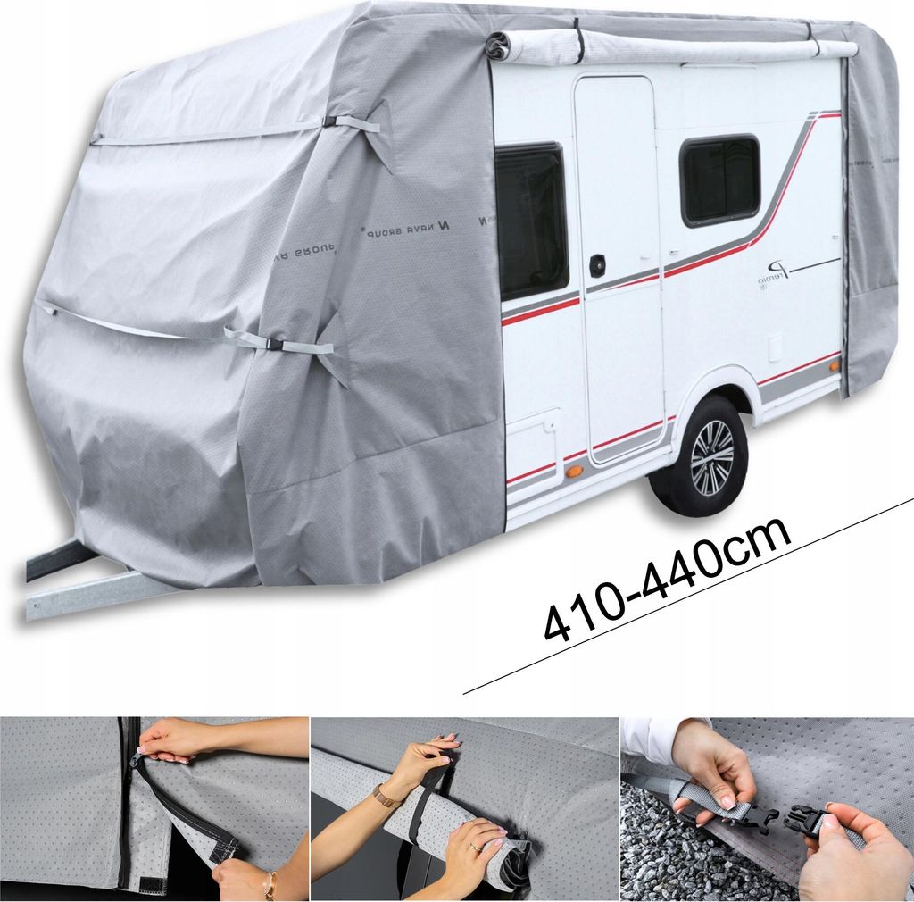 Obal na karavan 410-440 Anglická 4-vrstvá plachta Camping Obrázek produktu 