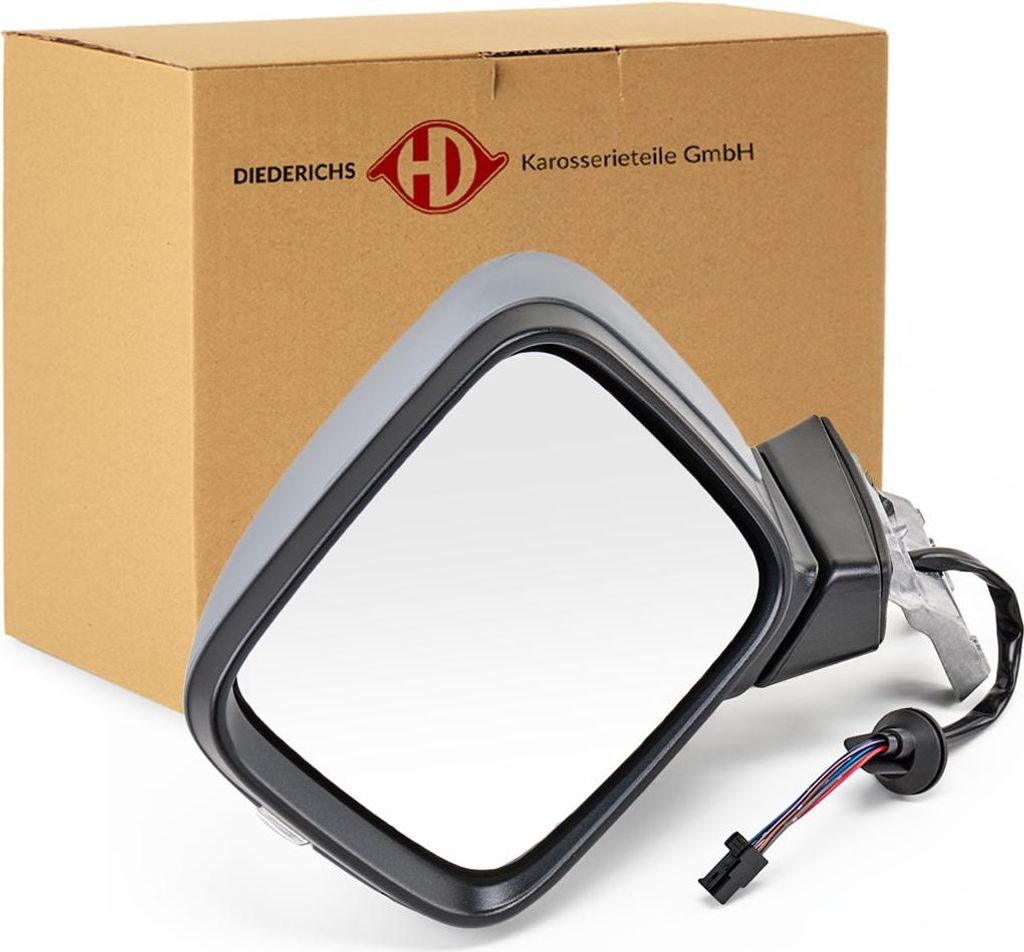 DIEDERICHS 2660225 Außenspiegel Seitenspiegel Links für JEEP Renegade SUV (BU, B1) Asphärisch Beheizt Grundiert