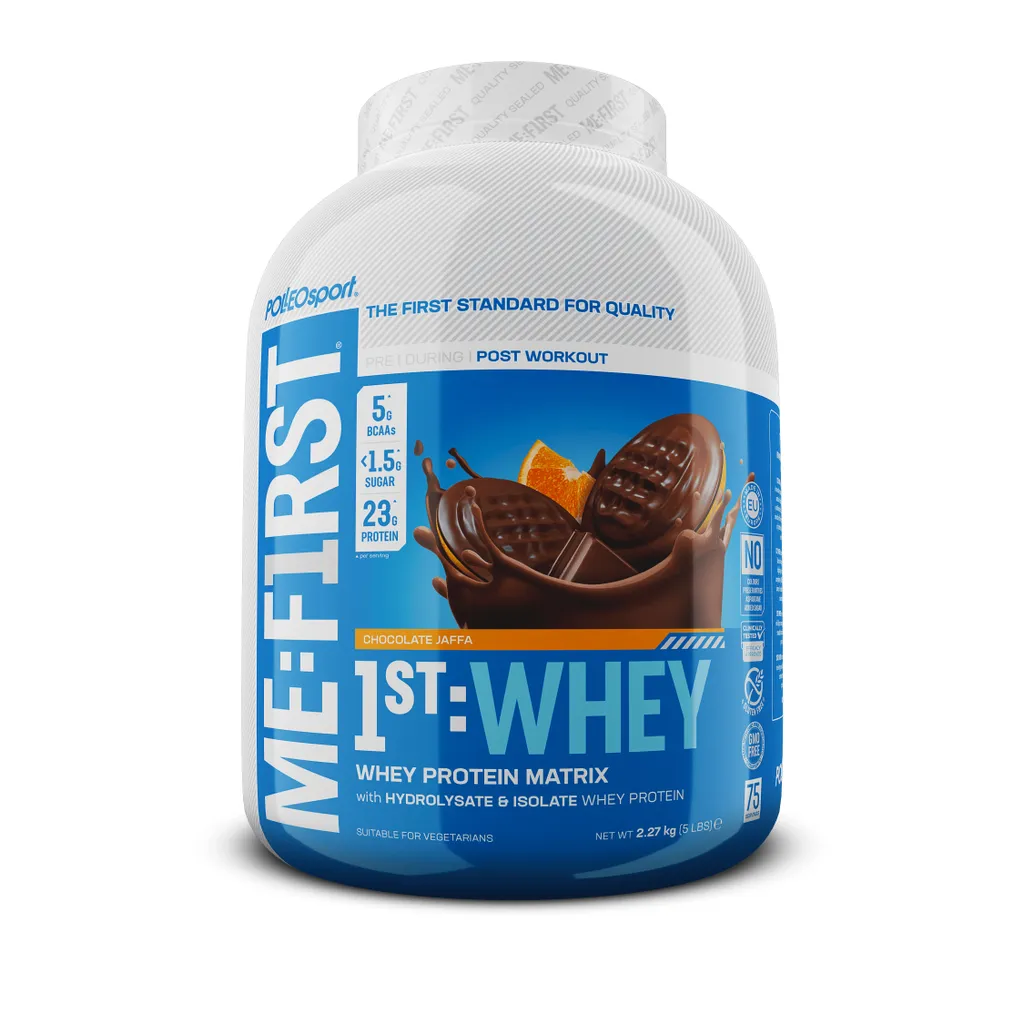 Évitez la Fatigue Musculaire avec Polleo Sport 1st Whey 2270g Jaffa