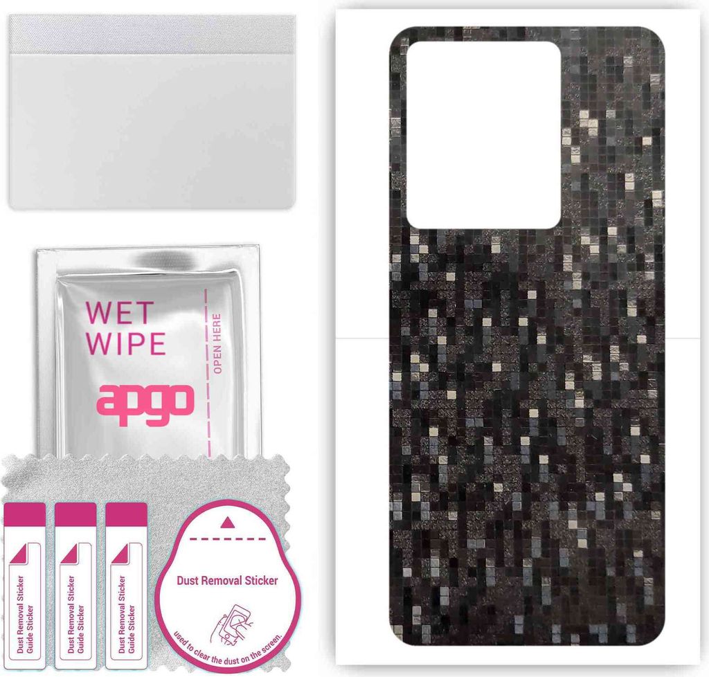 apgo Rückseite Schutzfolie, Skin, kompatibel mit Vivo IQOO Z6 Pro, Hinten Displayschutzfolie aus Vinylfolie, kratzfest, einfache Montage - Carbon ...