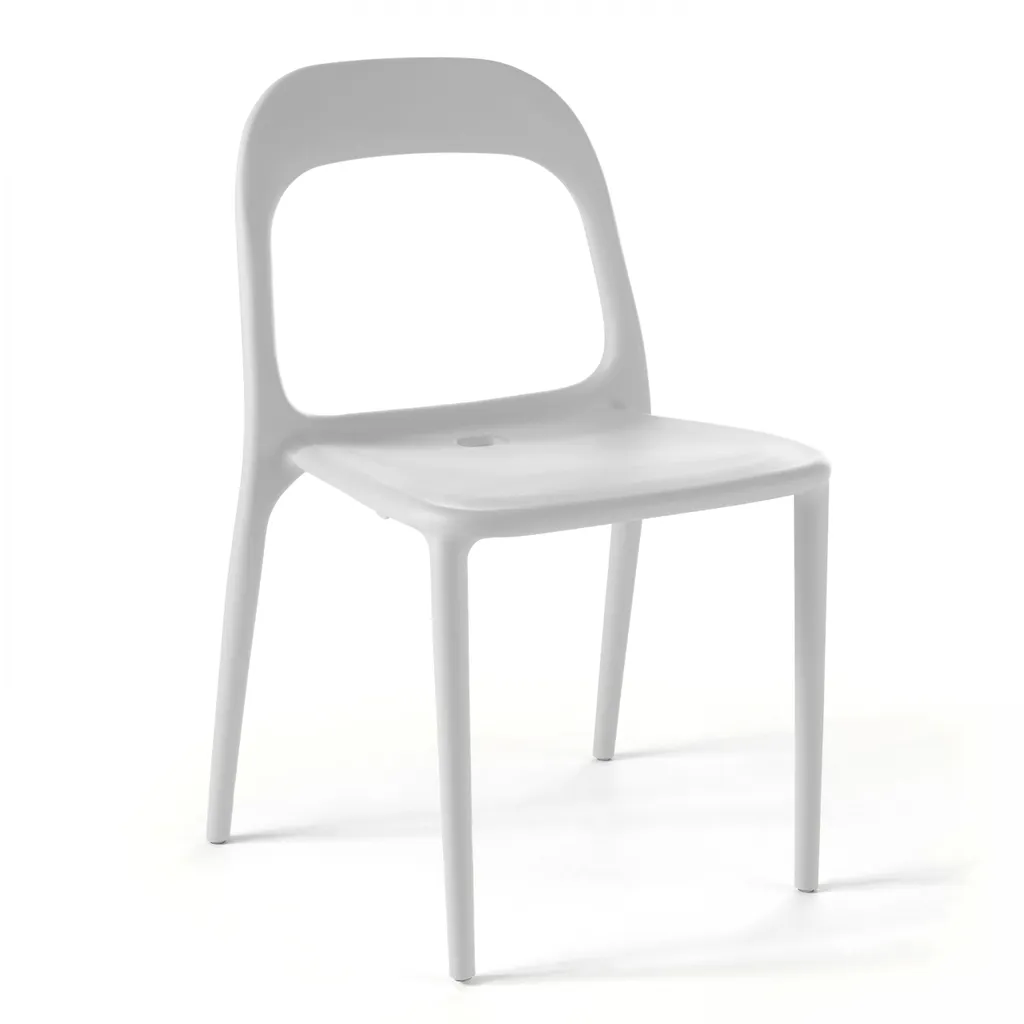 Sedia in plastica bianca - Oviala Milan