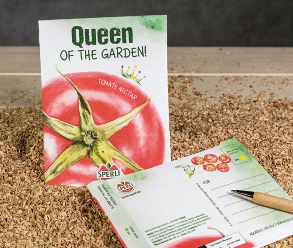 Sperli Postkarte zum Verschicken - Tomatensamen