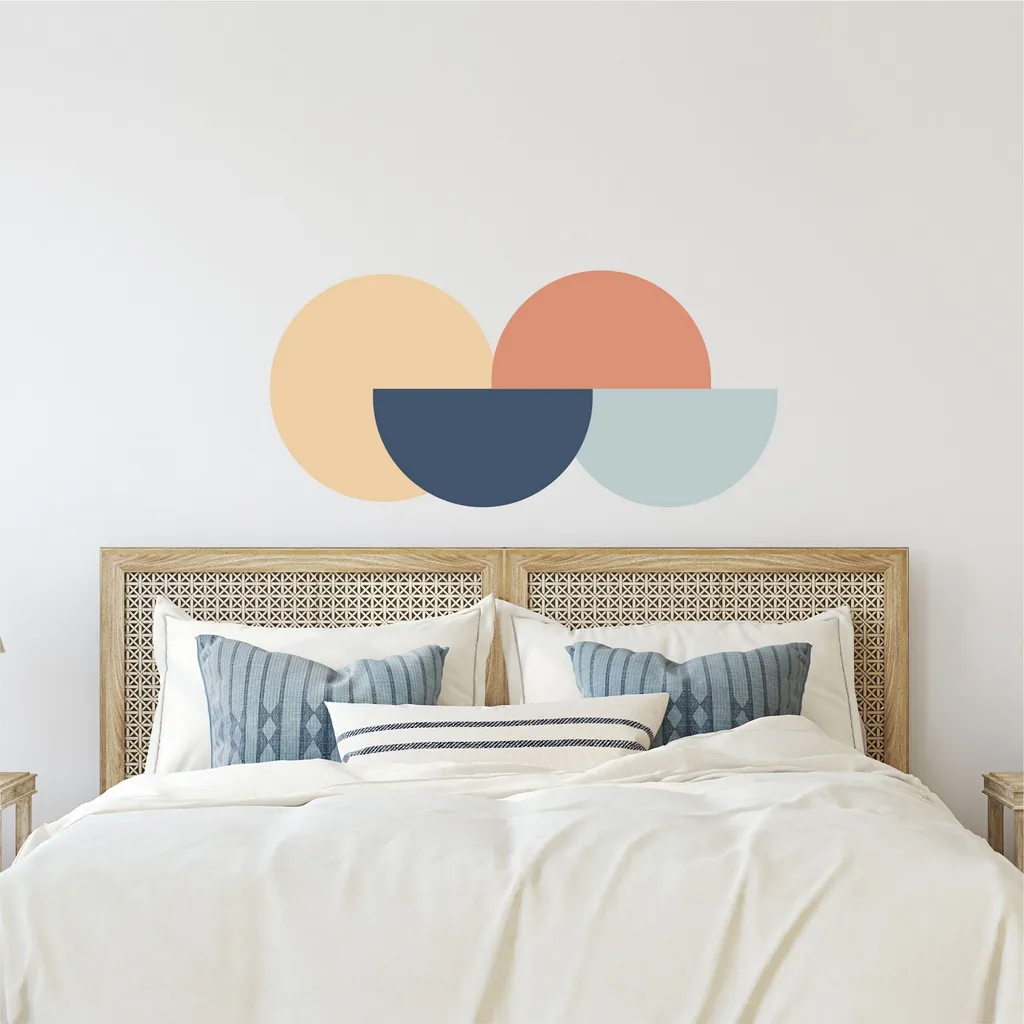 Sticker Mural Décoratif Multicolore en Vinyle Wallity 100 x 45 cm