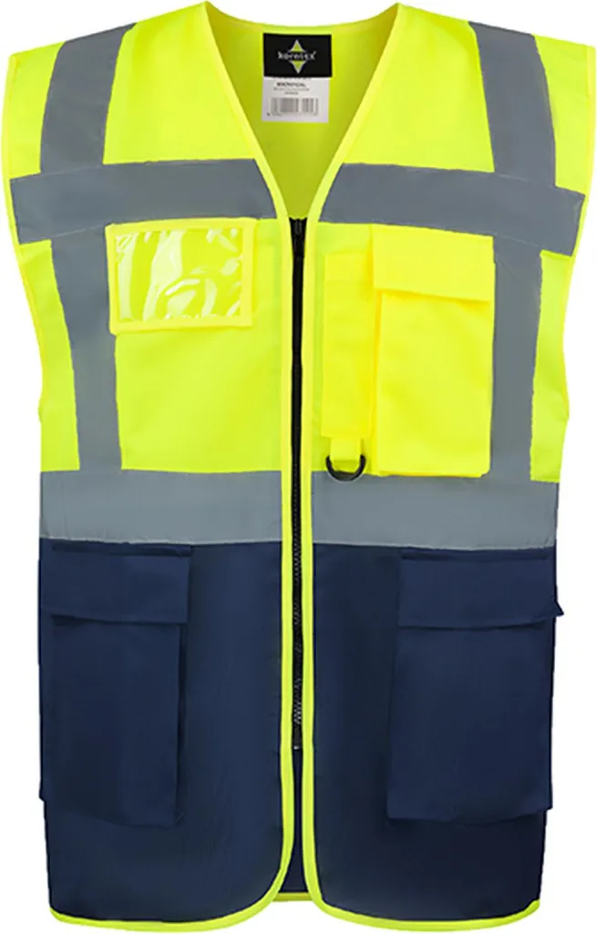 Gilet Alta Visibilità Korntex Hamburg KXCMF con Tasche Multiuso M