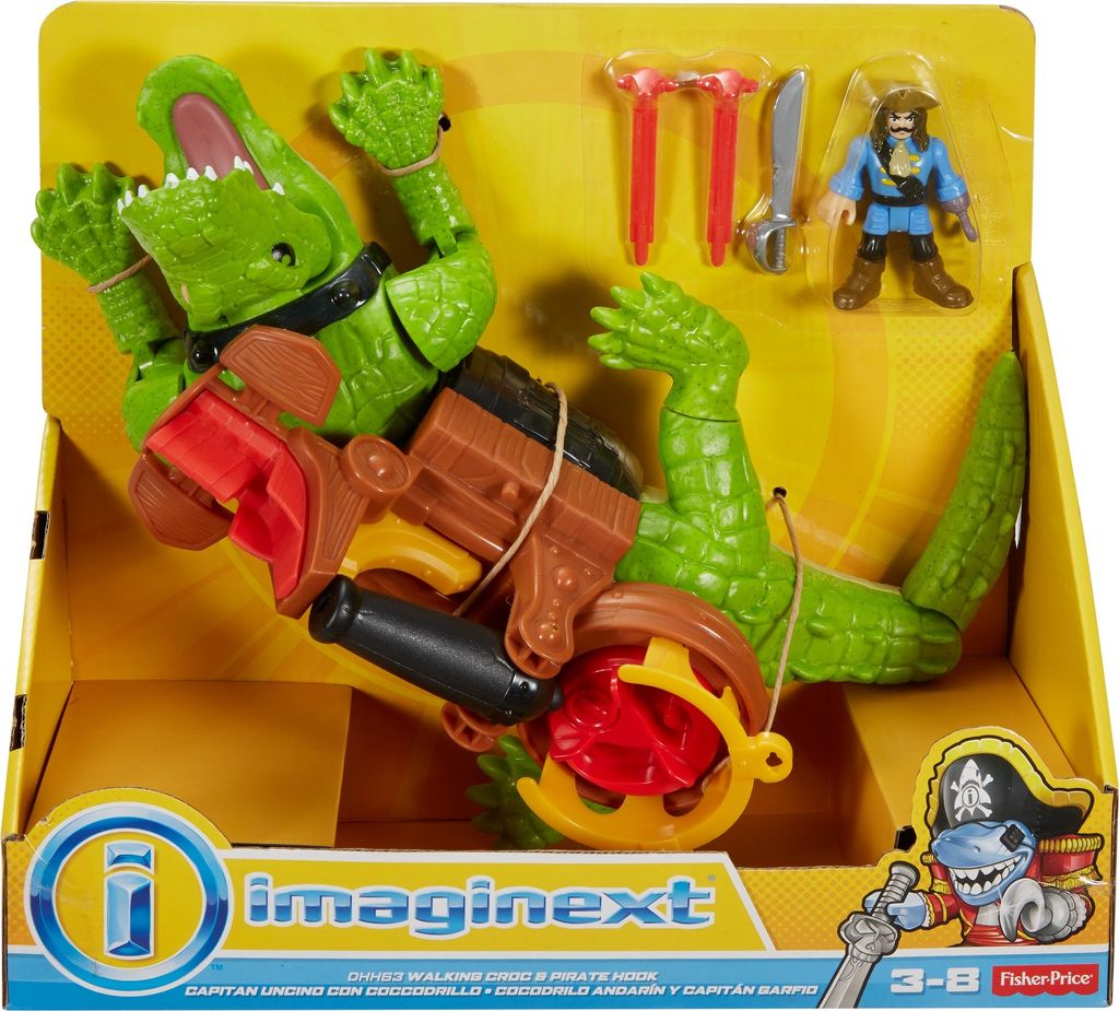 Fisher-Price Imaginext Krokodl a pirtsk hk DHH63 p2 MATTEL Obrázek produktu 