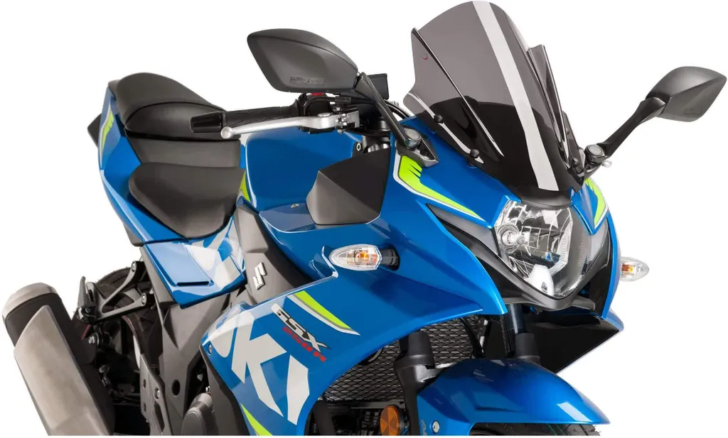Bulle sport double courbure Puig Z-Racing fumé foncé Suzuki GSX-R - 3mm