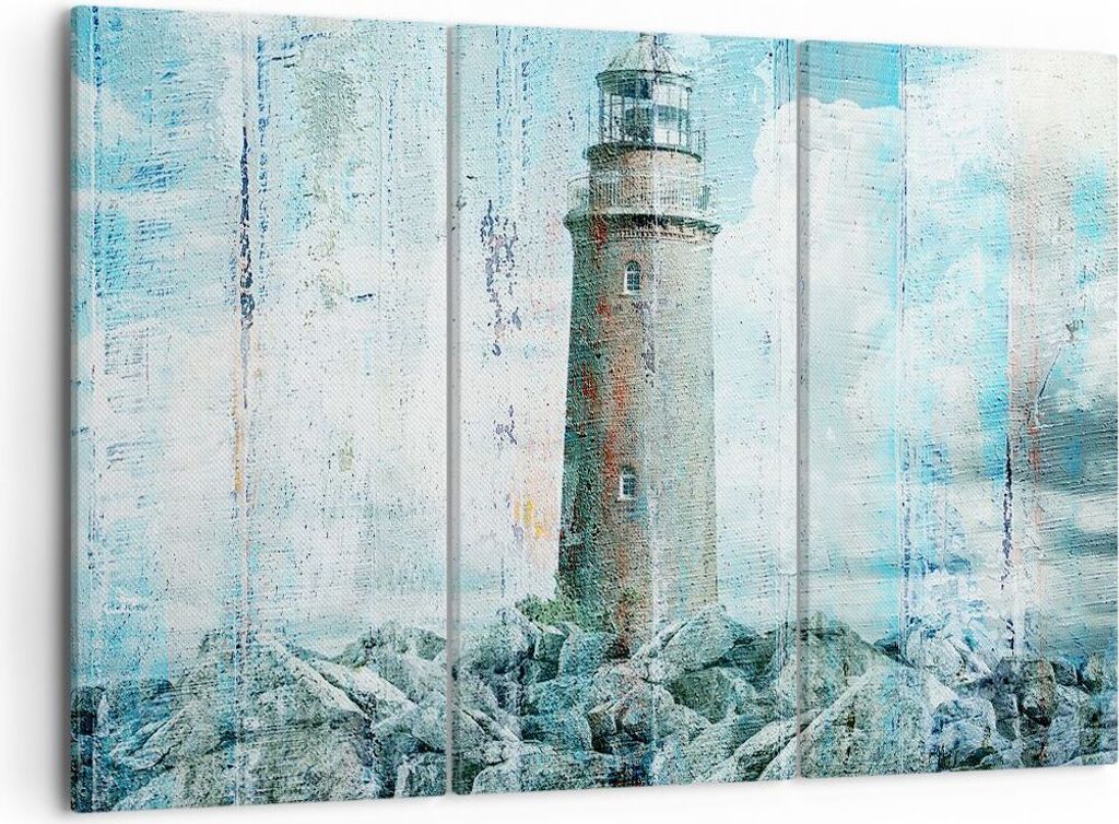 Bild auf Leinwand - Leinwandbild - laterne rock - 105x70cm - Wand Bild - Wanddeko - Wandbilder - Leinwanddruck - Bilder - Kunstdruck - Wanddekorati...