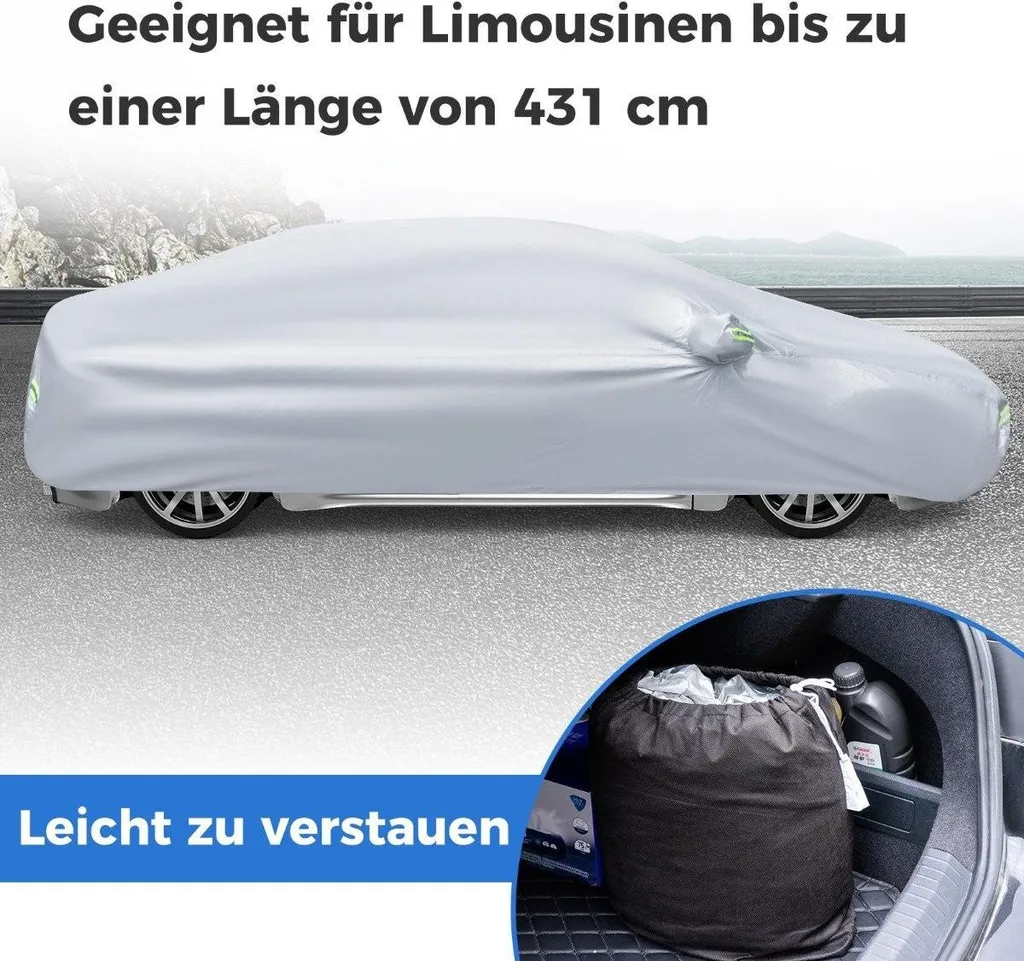 Housse de voiture imperméable et résistante pour berlines compactes - 5