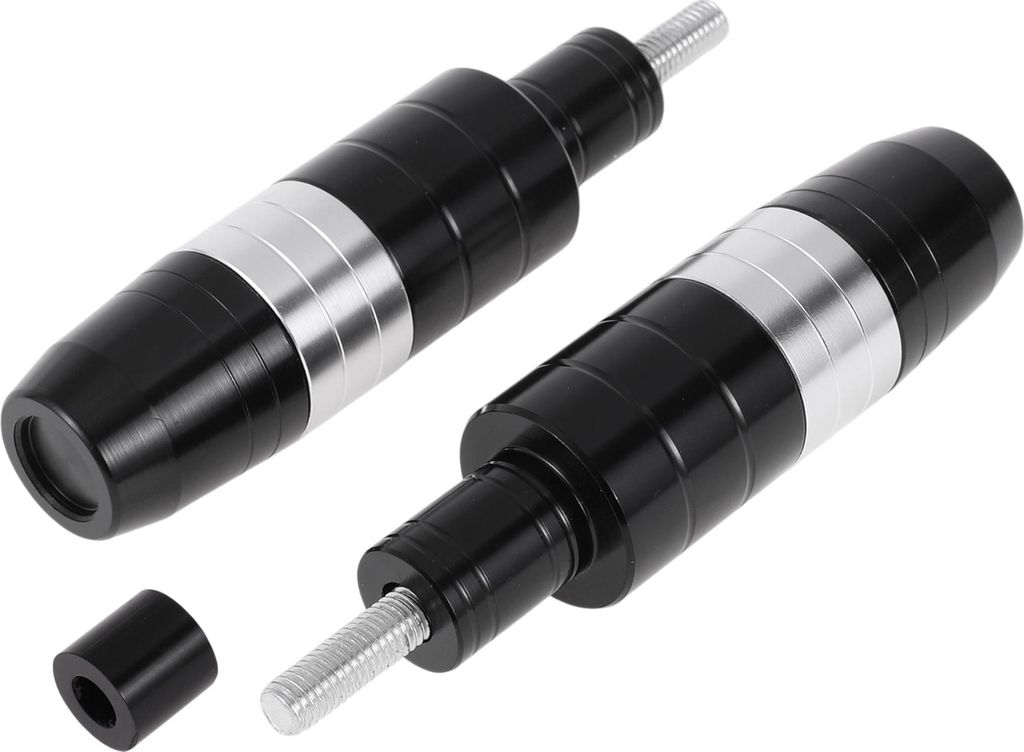 8mm Motorcycle Slider Frame Aluminiumlegierung Radverkleidung Schutz Crash Pad Schutzbügel 21mm 117mm Silberton 2 Stück