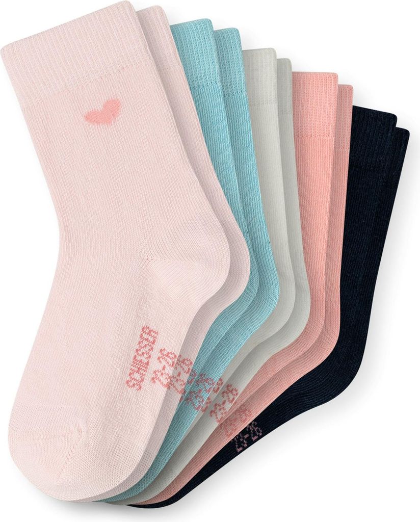SCHIESSER Mädchen Socken, 5er Pack - "Legwear Kids", Muster, Baumwolmischung Rosa 27-30