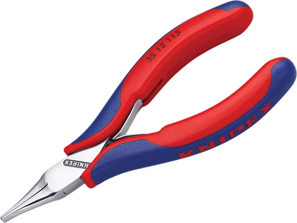 Pince électronique Knipex 35 TK8269 à becs plats avec manches bicolores