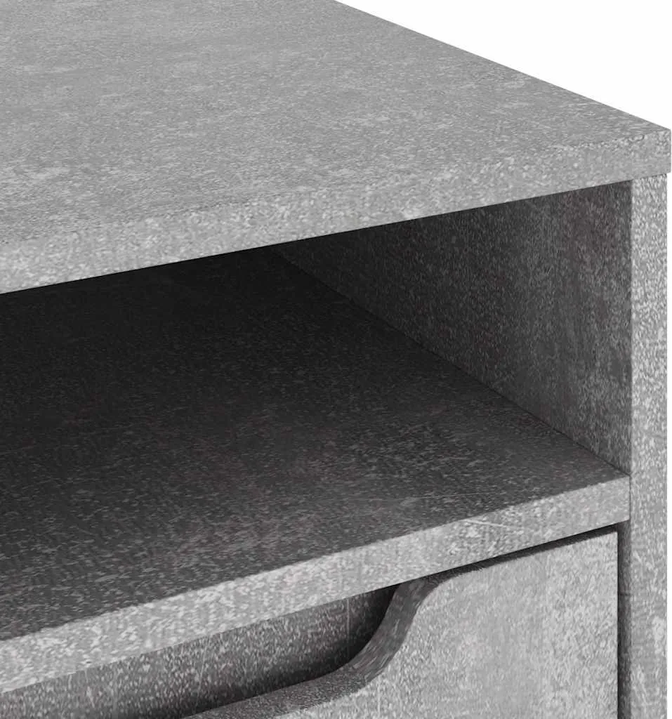 vidaXL Mobile TV VISNES grigio cemento 100x40x38 cm Materiale a base di legno - 8