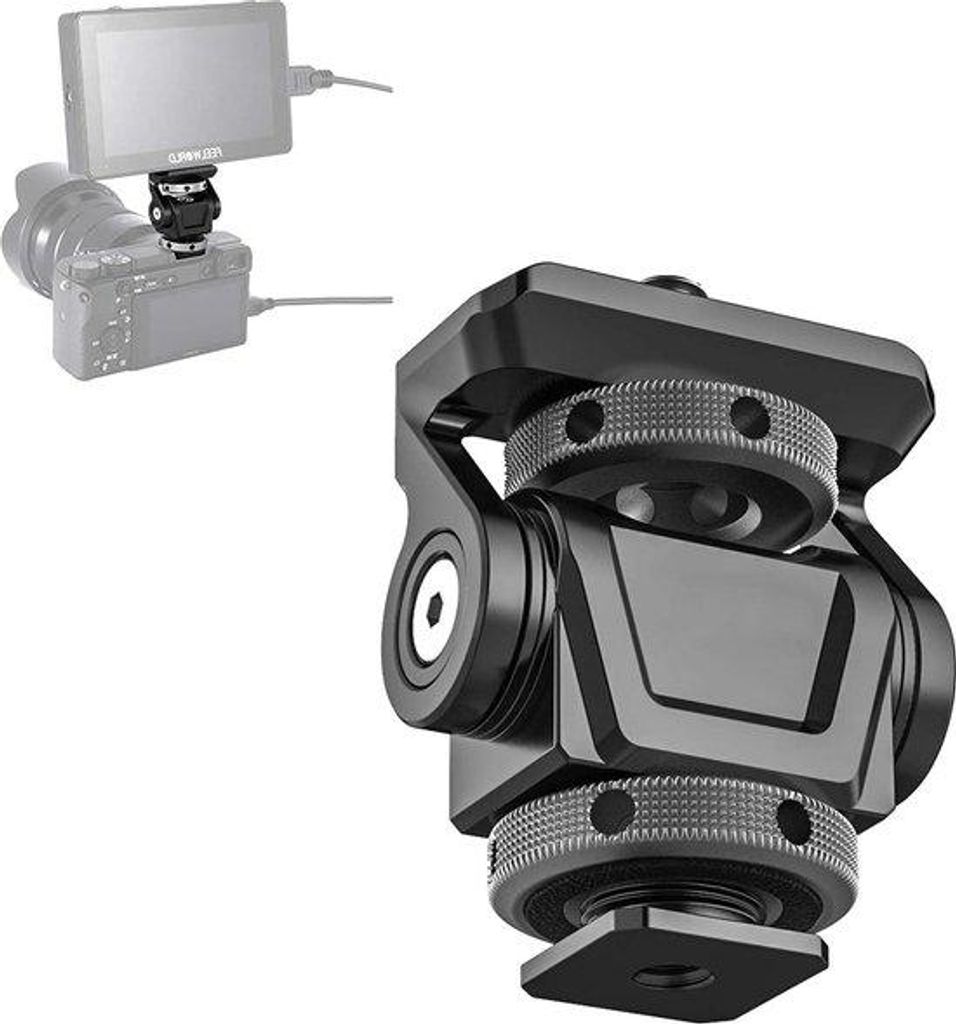 Verstelbare Kamera-Halter mit 180° und 360° Drehung, 1-4" Schraube, bis 3kg