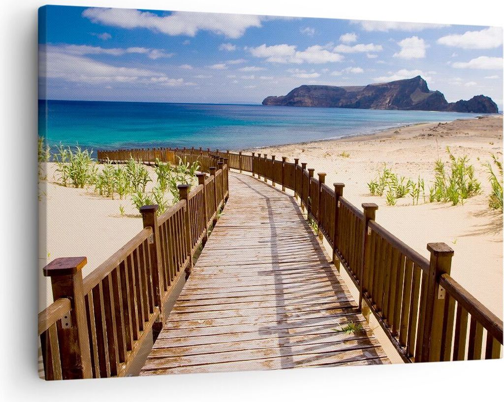 Bild auf Leinwand - Leinwandbild - Ozean Strand Sand Ufer - Produktbild 