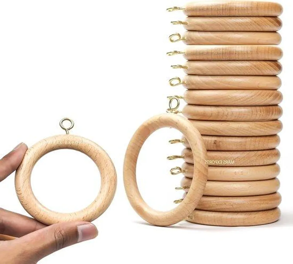 Garnitures en bois de chêne pour portes et fenêtres - 24 pièces Ø4,4cm