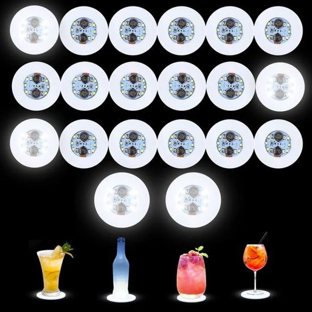 Set de 6 LED blanches haute luminosité pour ambiance et fête élégante