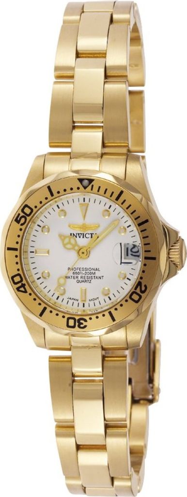 Invicta Pro Diver 8945 Damen uhr - Wasserdicht - Analog - Quarzuhrwerk - Edelstahl mit weißen zifferblat - 24mm