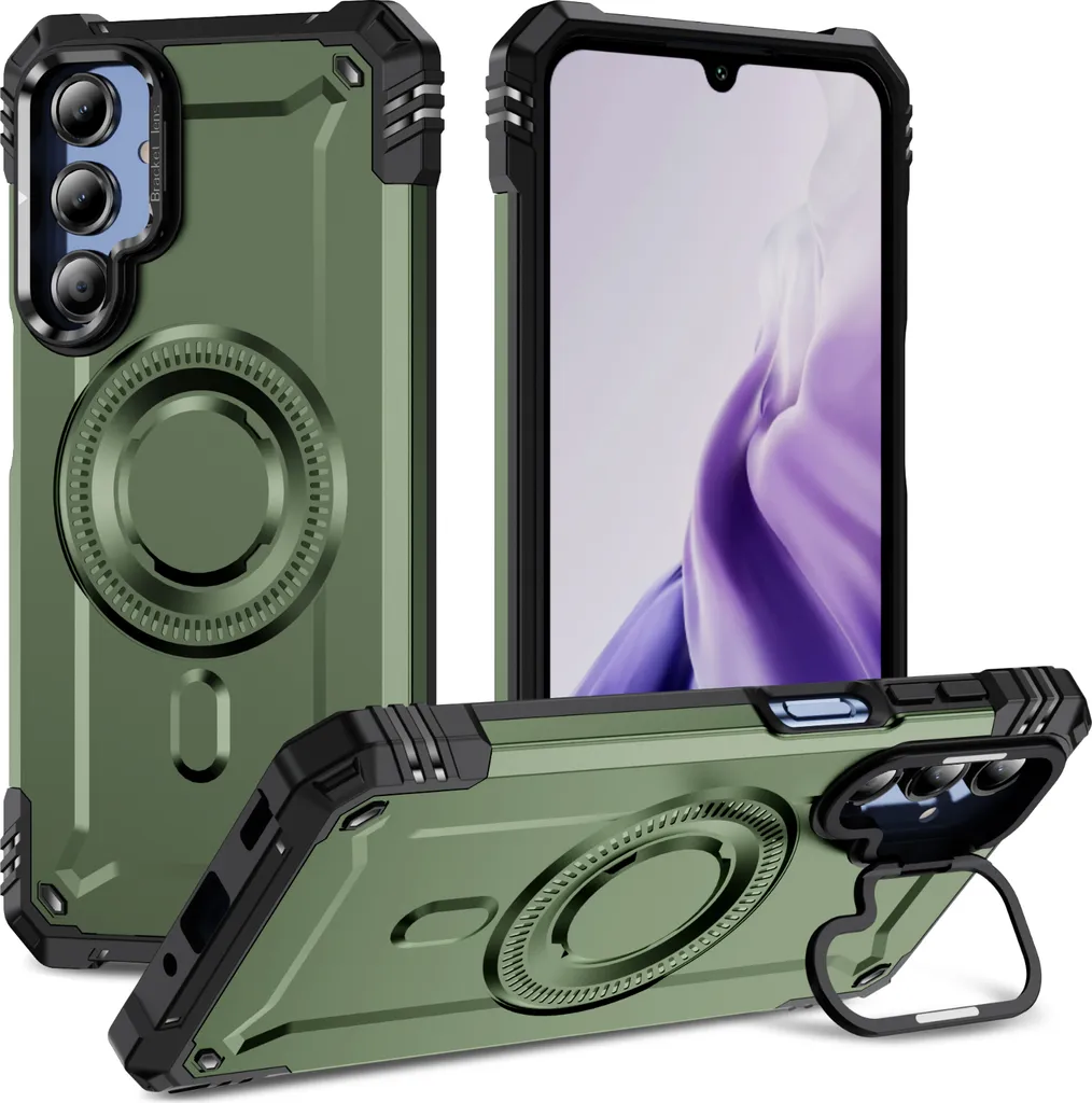 Custodia Sailwy Antiurto Militare Per Oppo A16S / A16 / A54S - Con Anello Metallico E Supporto Magnetico - Colore Blu