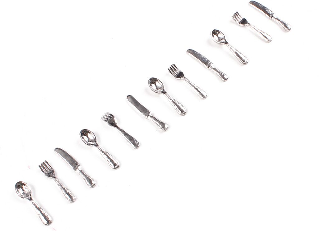 Miniaturküche | Miniatur Besteck 12-teilig (1 Set) Produktbild 1