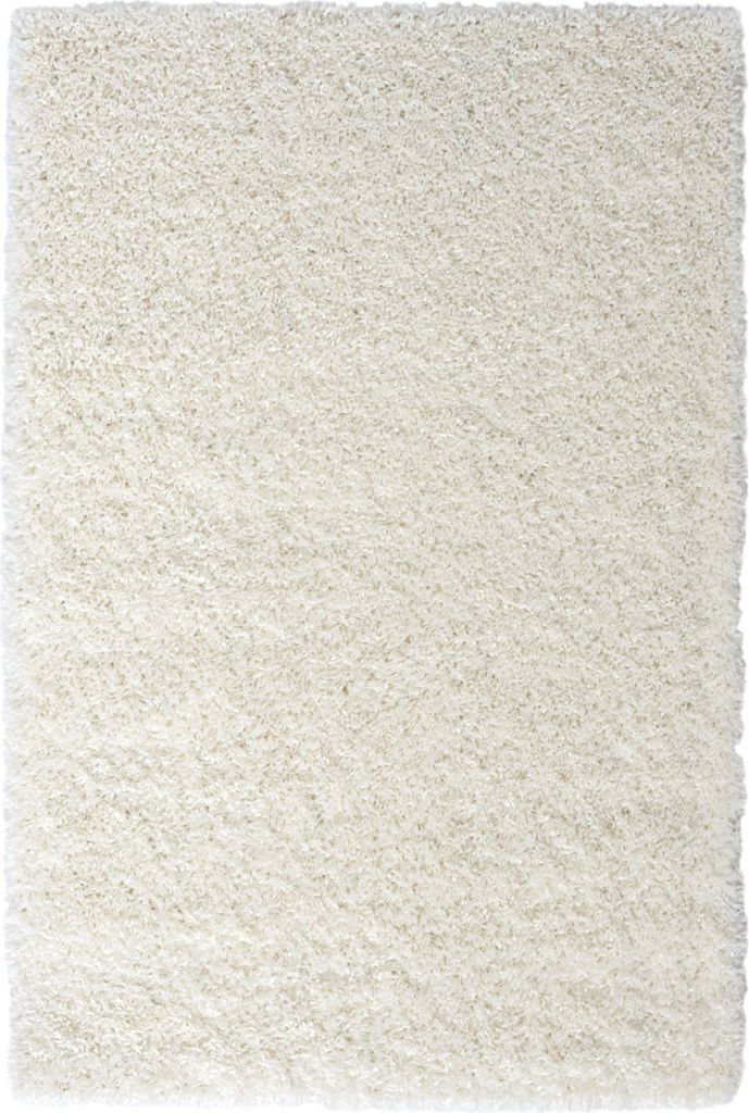 MY-RUG Teppich, Hochflorteppich Shaggy Star, 150x100, Weiß, leicht glänzend, extra flauschig, Rechteckig