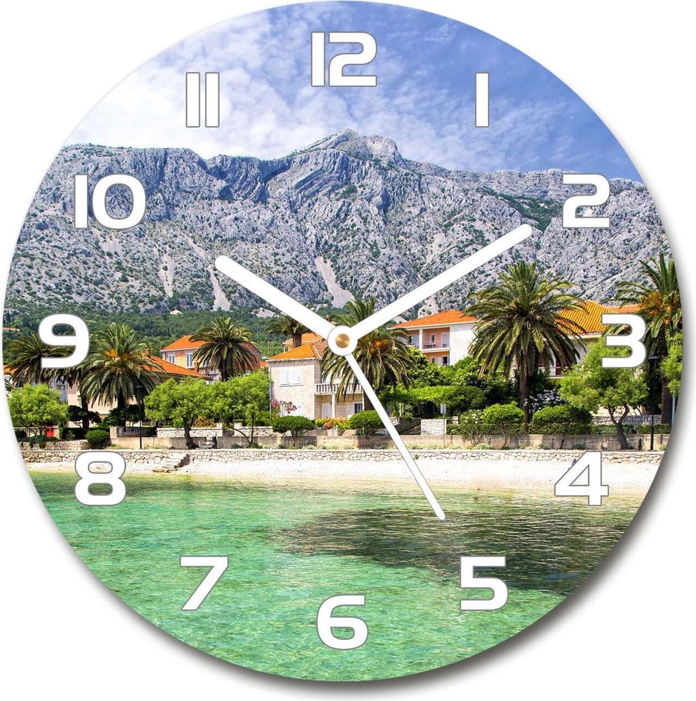 Wanduhr aus Glas 30fi Glasbild Glasuhr Gehärtetes Glas - Produktbild 