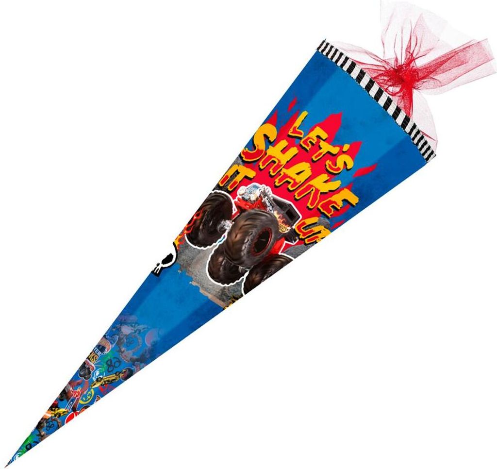 Nestler Schultüte Hot Wheels Monstershake 6eckig 85cm Produktbild 