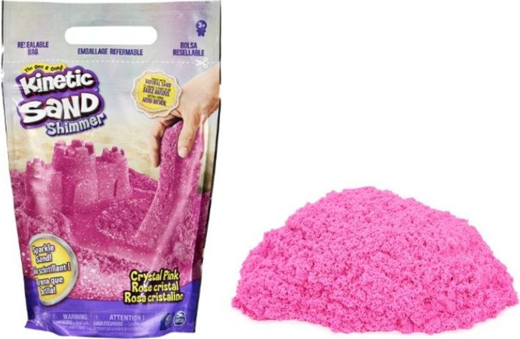 Spin Master|Amigo|Kinetic Sand Kinetic Sand Glitzer Sand Crystal Pink (907g)