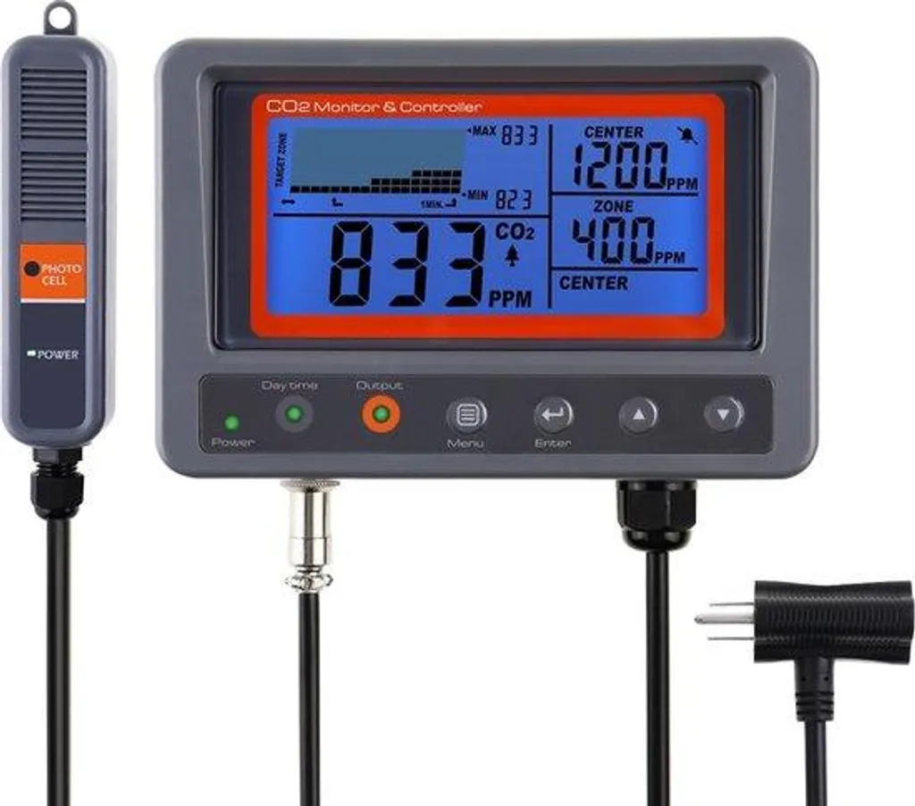 Capteur de CO2 NDIR à sonde longue 4,5 m et relais de purification air