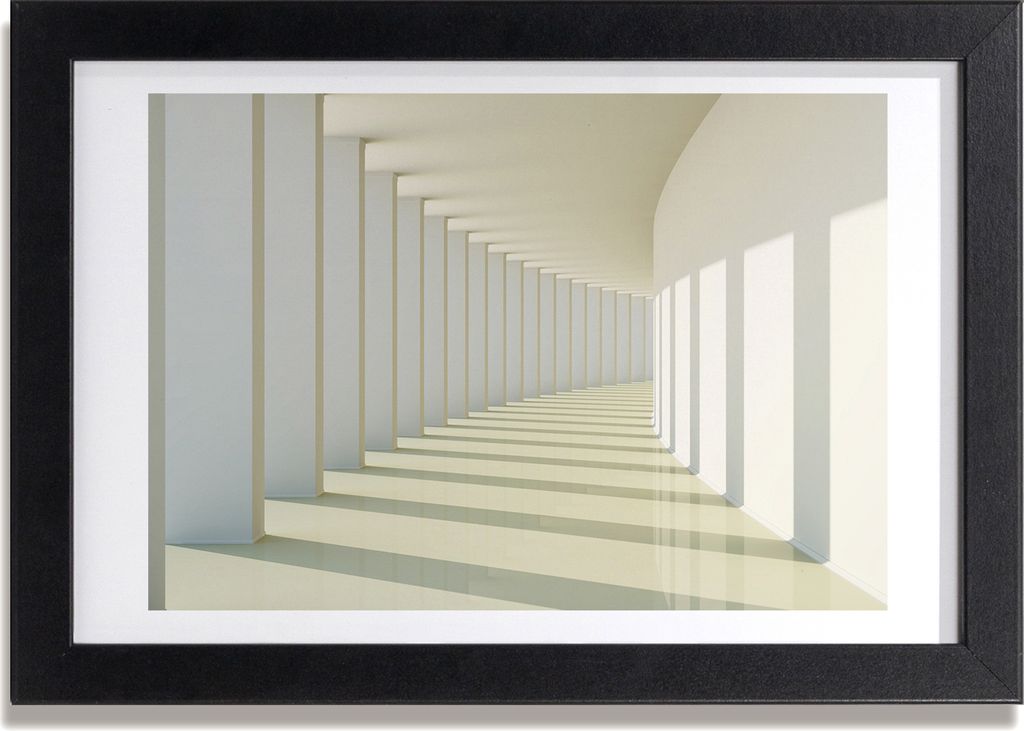 Bild 30x20 MDF-Rahmen, Wandkunst Gang