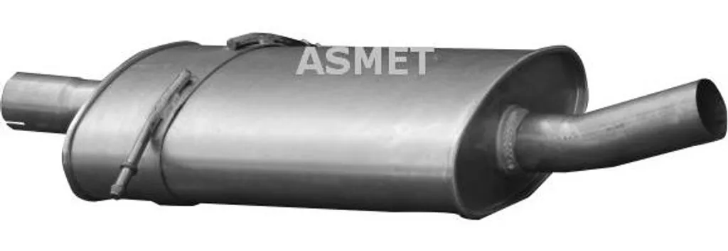 Pot d'échappement central pour Classe B ASMET 1067 référence 1694901222