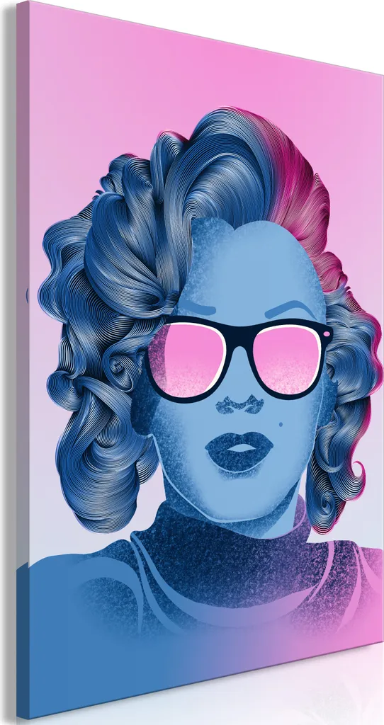 Quadro Marilyn Monroe Norma Jeane 60x90 - Stampa su Tela Canvas Design
