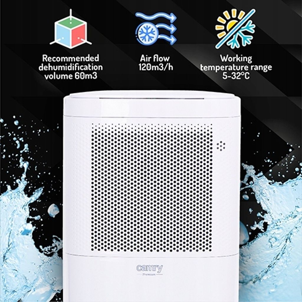 OSUSZACZ POWIETRZA MOCNY 200W POCHŁANIACZ WILGOCI LCD Zdjęcie produktu 8