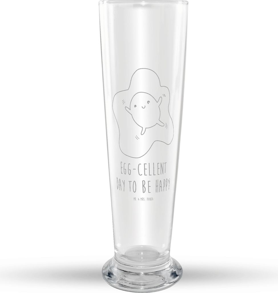 Mr. & Mrs. Panda Weizenglas Spiegelei Ei - Transparent - Geschenk, Tiermotive, Weizenbier Glas, Liebe, Bier, Glücklich, Mr Mrs, Schön, Weißbierg...