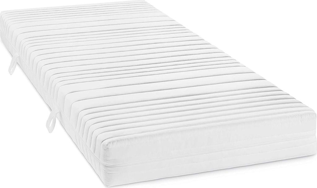 sleepling Bodyprotect Duo Wendematratze Lutz mit 7-Zonen Komfortschaum in 90 x 200 x 18 cm, Härtegrad 2 und 3 in einem, weiß