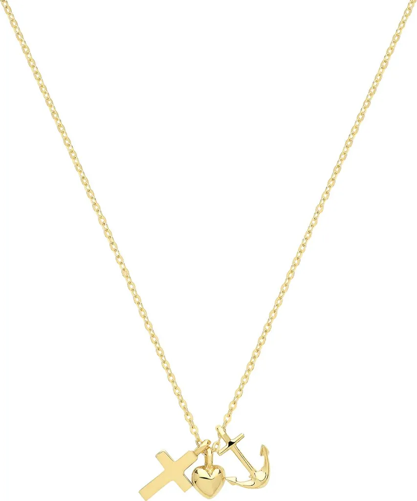 Collier Coeur Or 375/1000 : Un Bijou Durable qui ne Noircit Pas 44cm