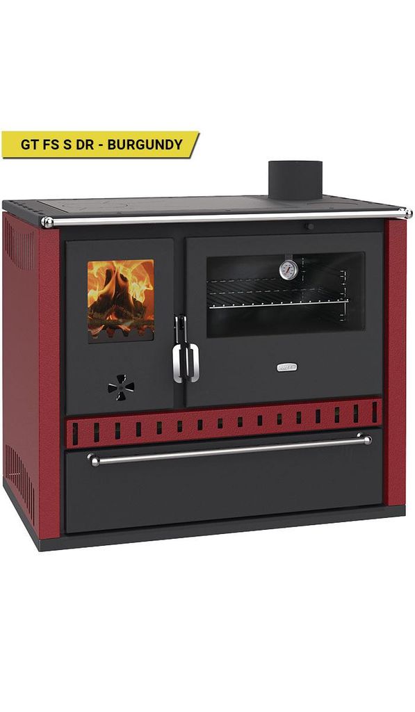 Prity GT FS S DR – Cucina a legna, forno in acciaio, piano Immagine del prodotto 