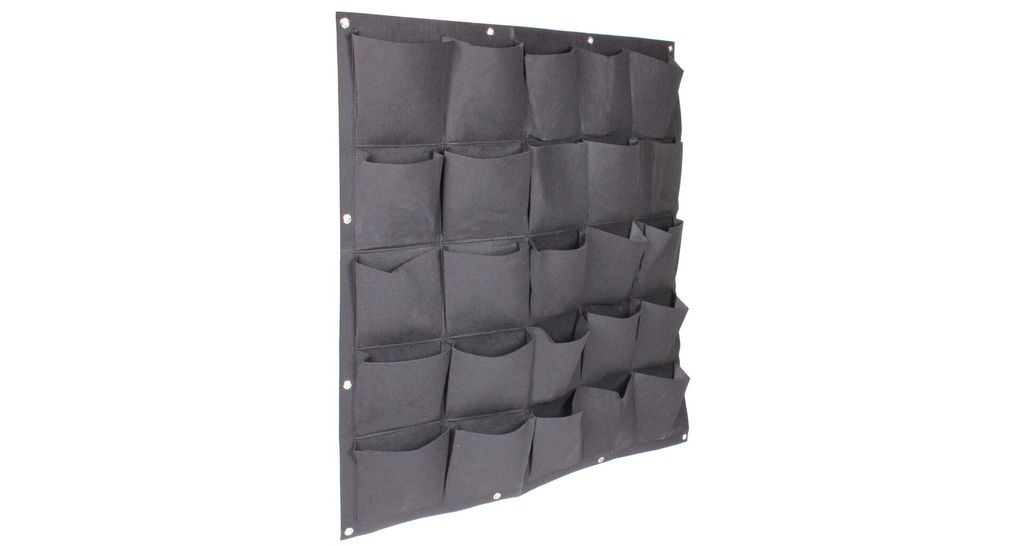 Wall Grow Bag 25 Textilwand-Pflanzgefäße schwarz, 1 Stück Produktbild 