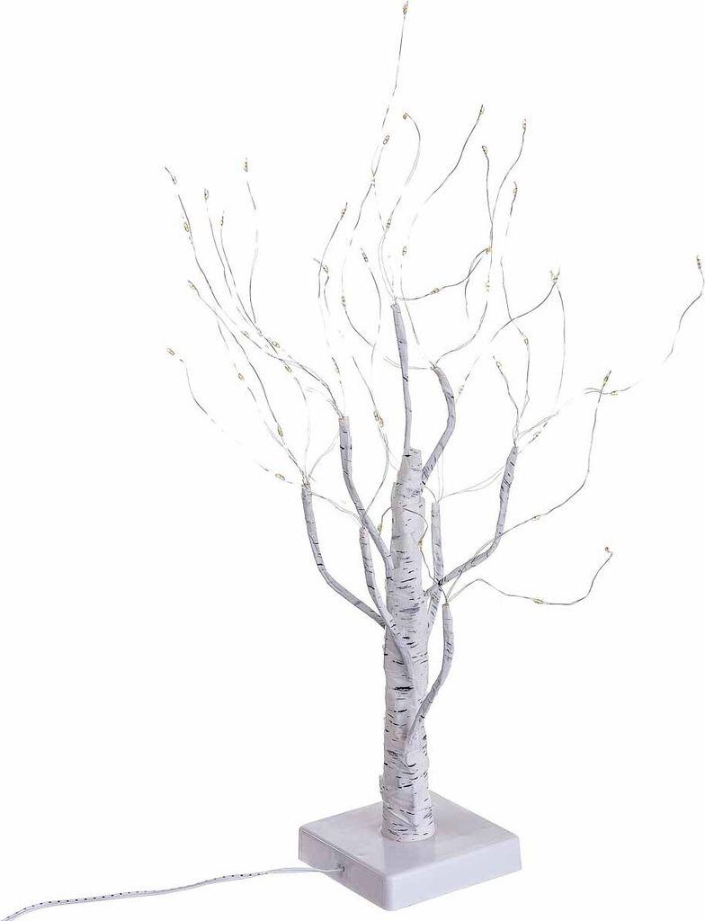 Noor Living Eco LED Baum 48 LED Birkenoptik warmweißes Produktbild 