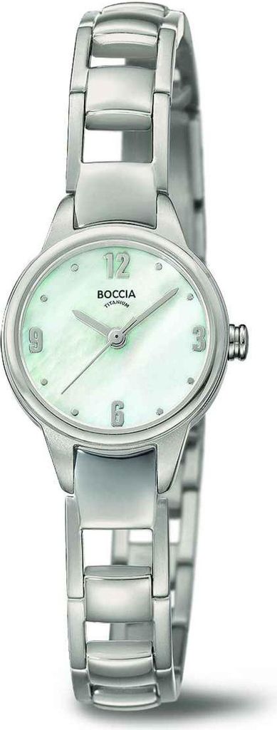 Boccia Titanium 3277-01 Uhr Damenuhr Titan silber