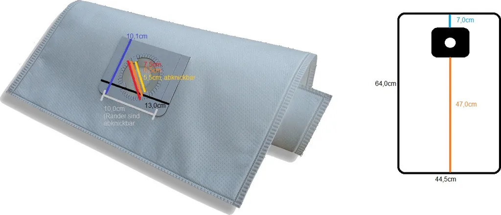 Kallefornia K332 - 10 sacchetti filtro per aspirapolvere Protool VCP 30E 30E Made in Germany sacchetti per aspirapolvere della classe M